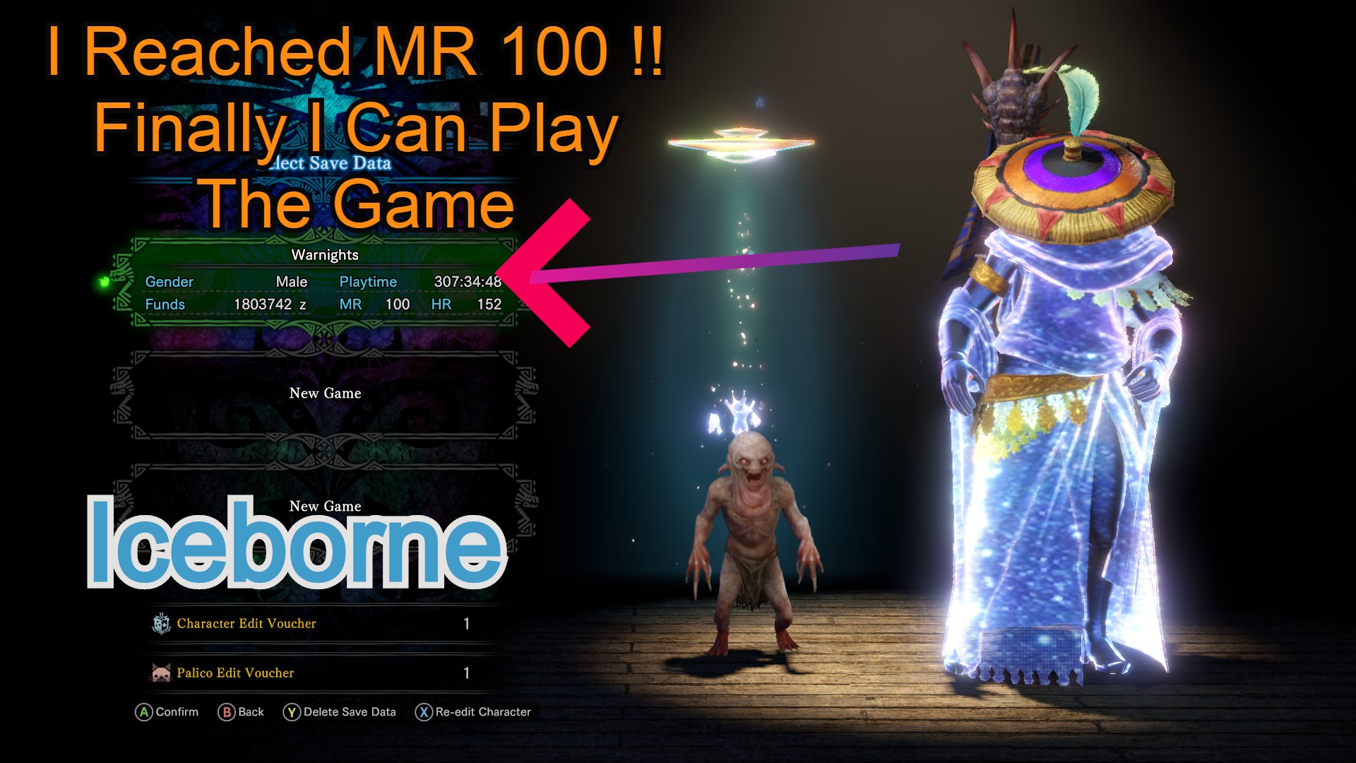 Mhw Iceborne Finally Reached Mr 100 I Can Play The Game Now Oberon Kingdom